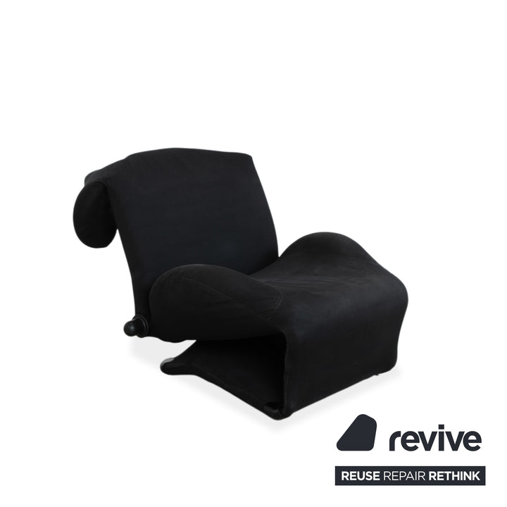 Cassina Wink Sessel Stoff Schwarz Manuelle Funktion
