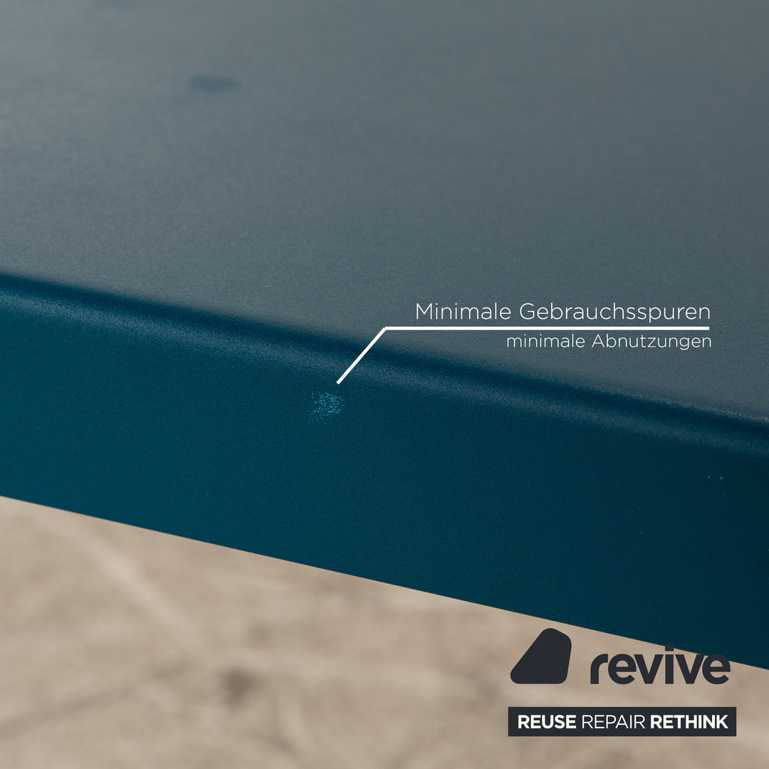 Classicon Palas Stahl Esstisch Blau 240 x 73 x 76 cm