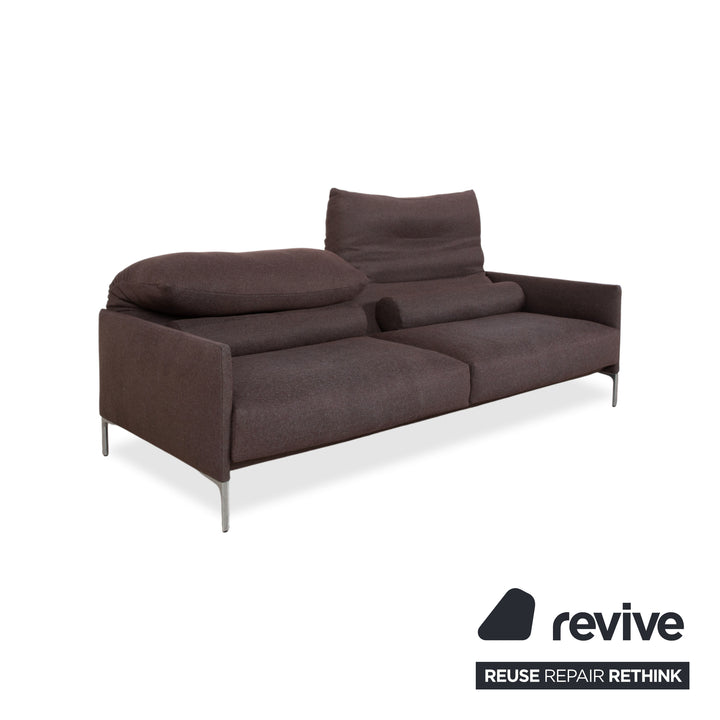 Corduroy Avalanche Fabric Suite Three-seater Two-seater Brown Bronze Red Manual Recliner Sofa Couch