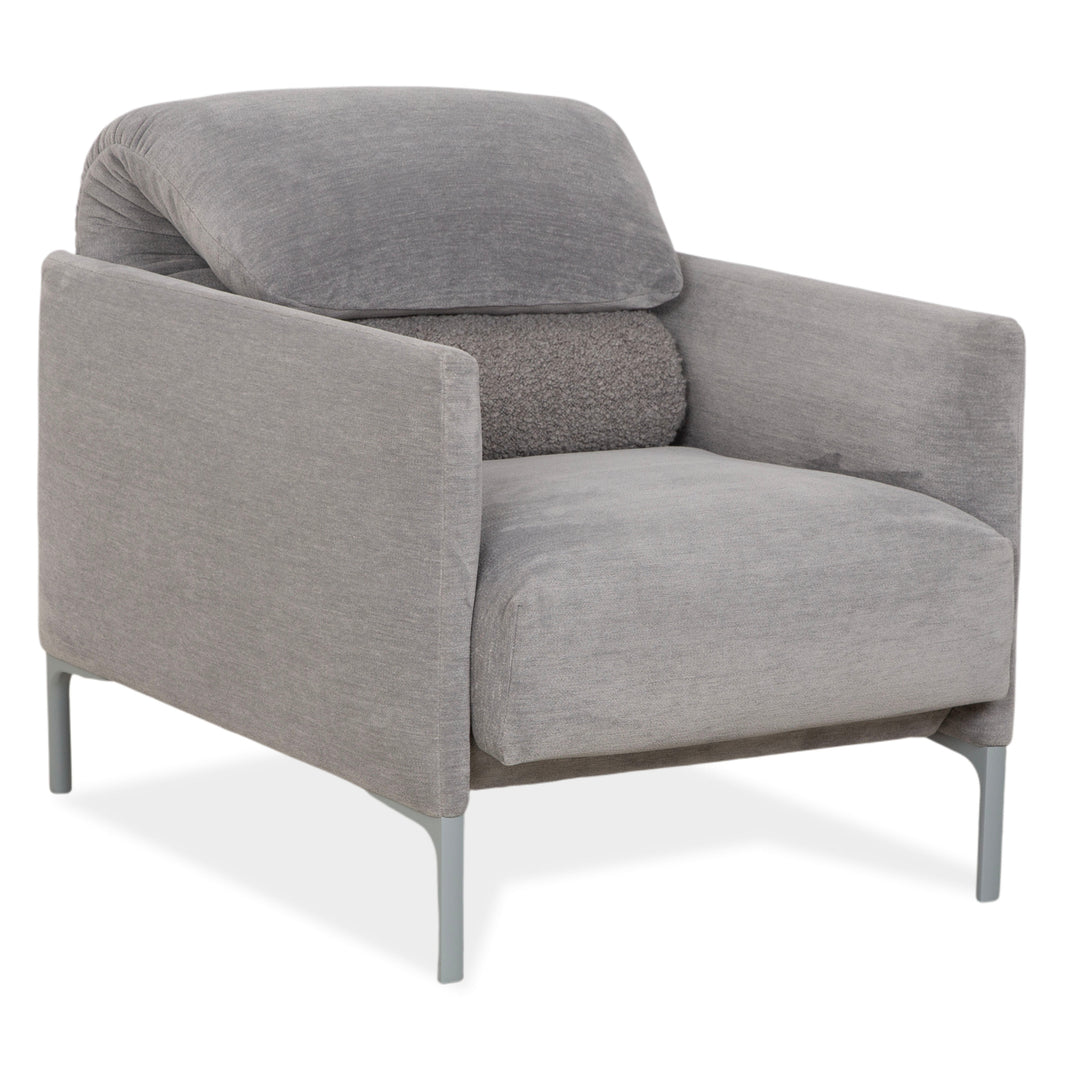 Fauteuil en tissu Cor Avalanche gris à commande manuelle