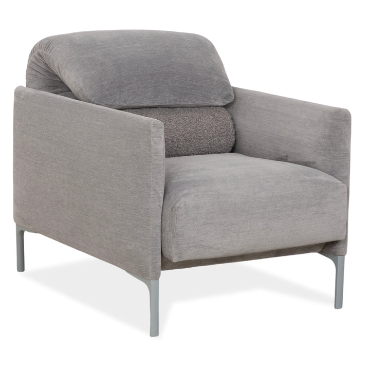 Fauteuil en tissu Cor Avalanche gris à commande manuelle