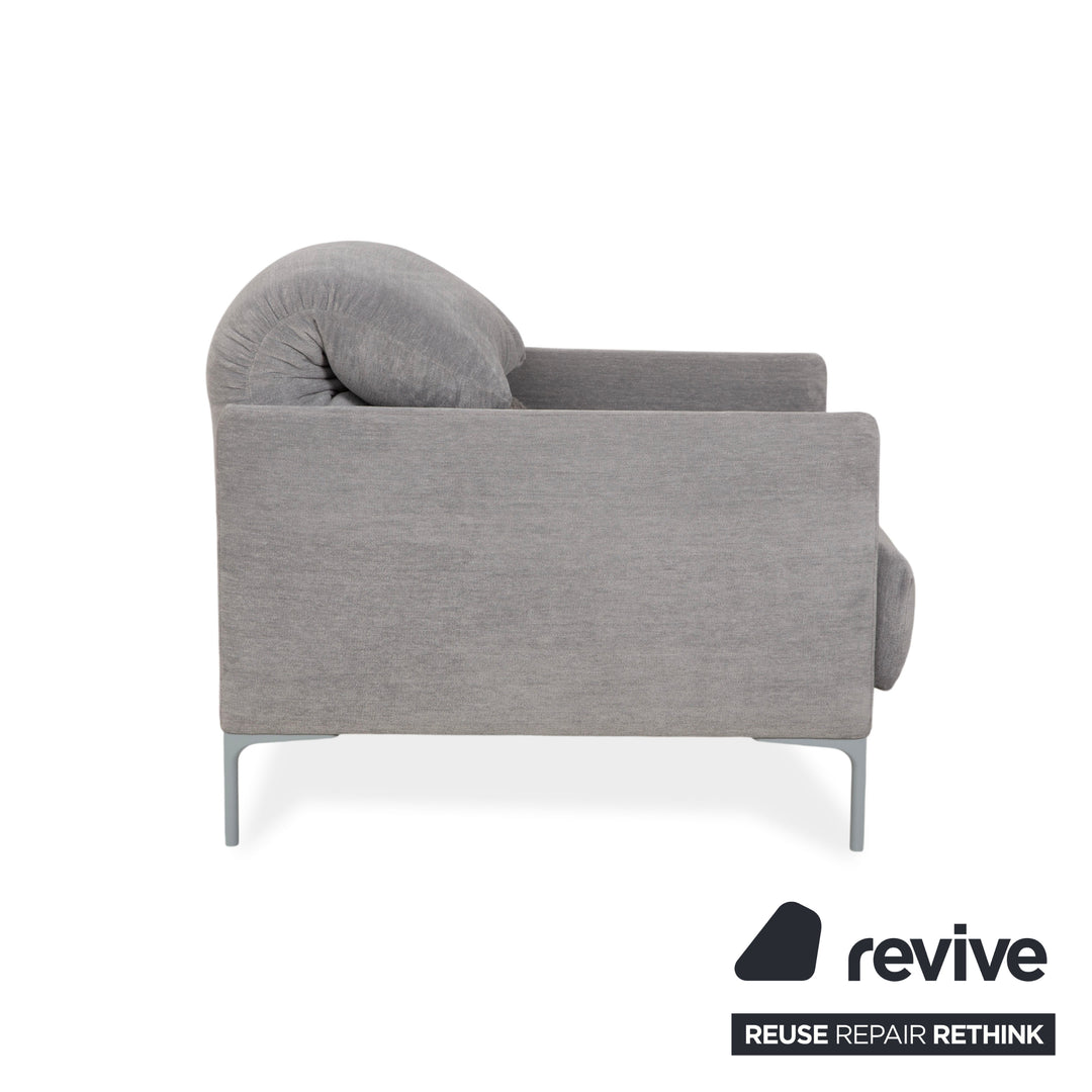 Fauteuil en tissu Cor Avalanche gris à commande manuelle