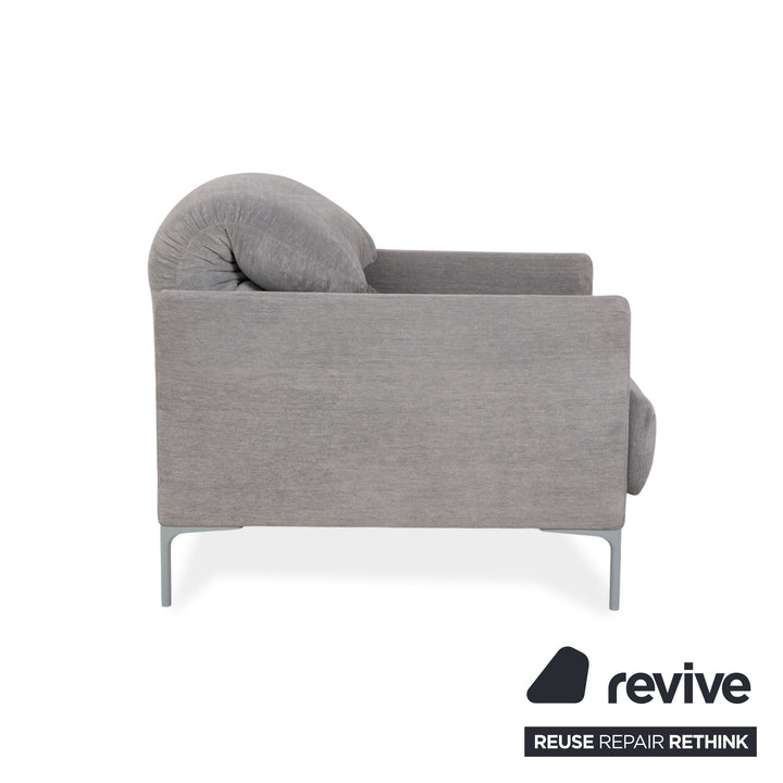 Fauteuil en tissu Cor Avalanche gris à commande manuelle