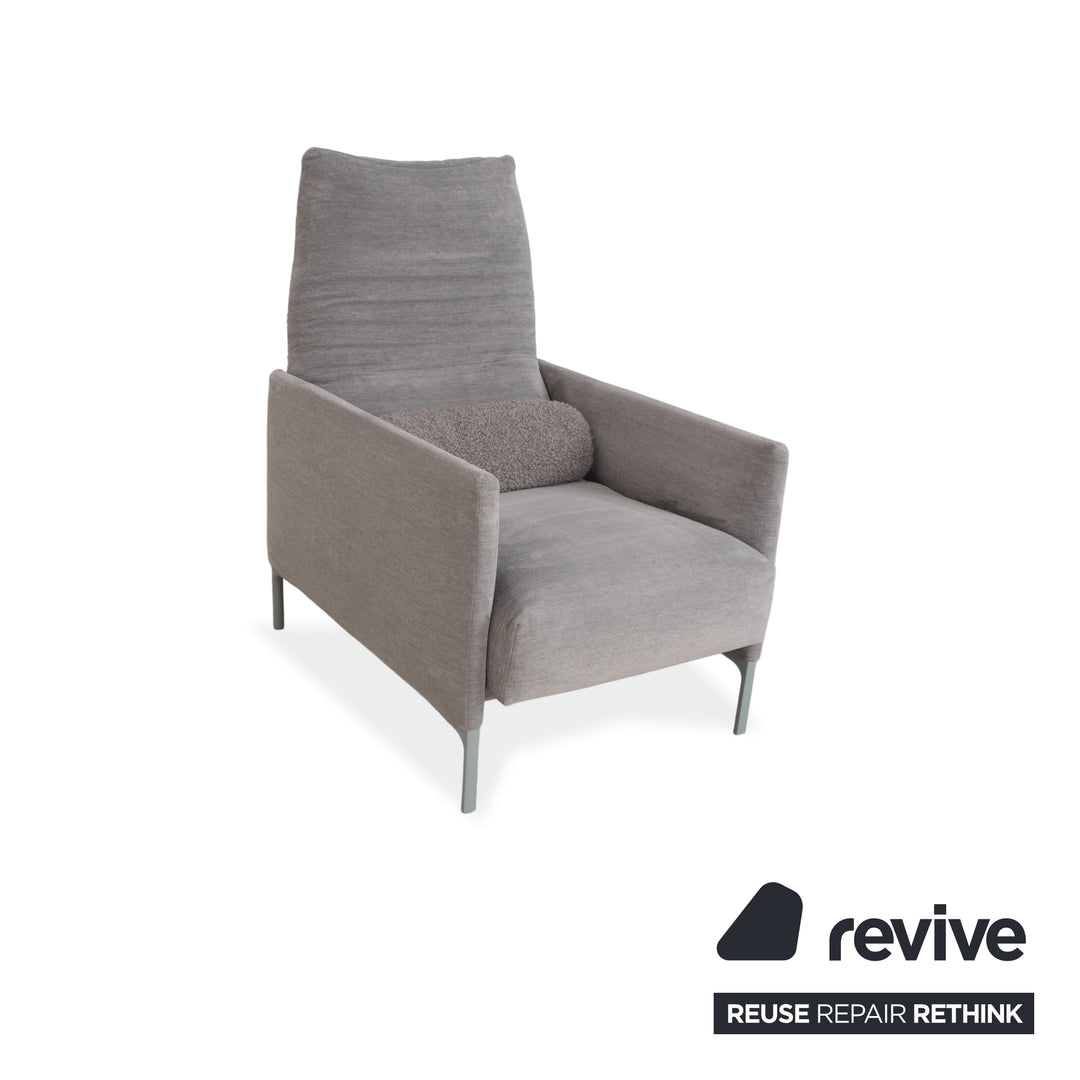 Fauteuil en tissu Cor Avalanche gris à commande manuelle