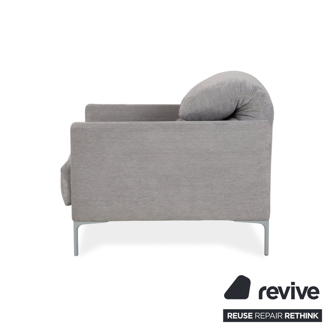 Fauteuil en tissu Cor Avalanche gris à commande manuelle