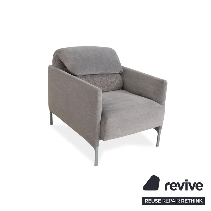 Fauteuil en tissu Cor Avalanche gris à commande manuelle