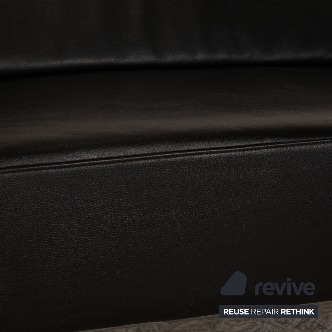 Cor Circum Leder Zweisitzer Schwarz Sofa Couch Funktion