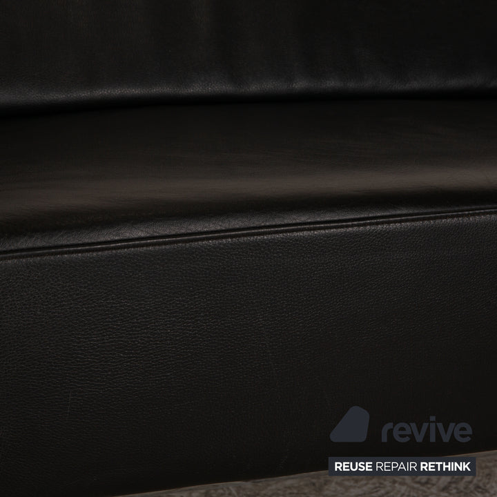 Cor Circum Leder Zweisitzer Schwarz Sofa Couch Funktion