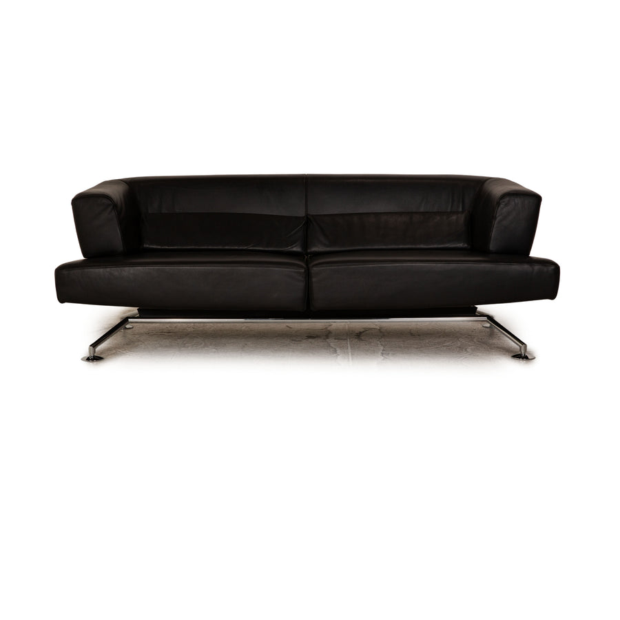 Cor Circum Leder Zweisitzer Schwarz Sofa Couch Funktion