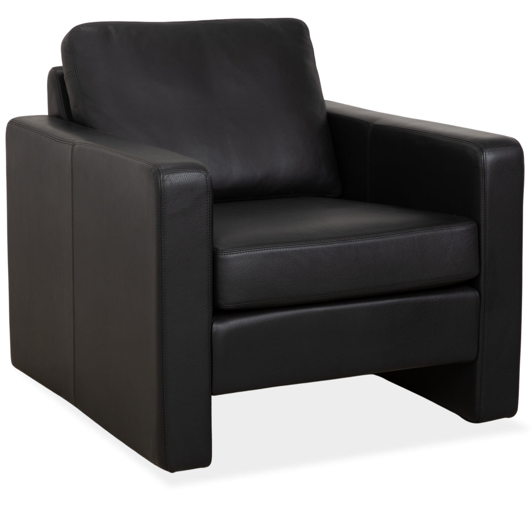 Cor Conseta Leder Sessel Schwarz