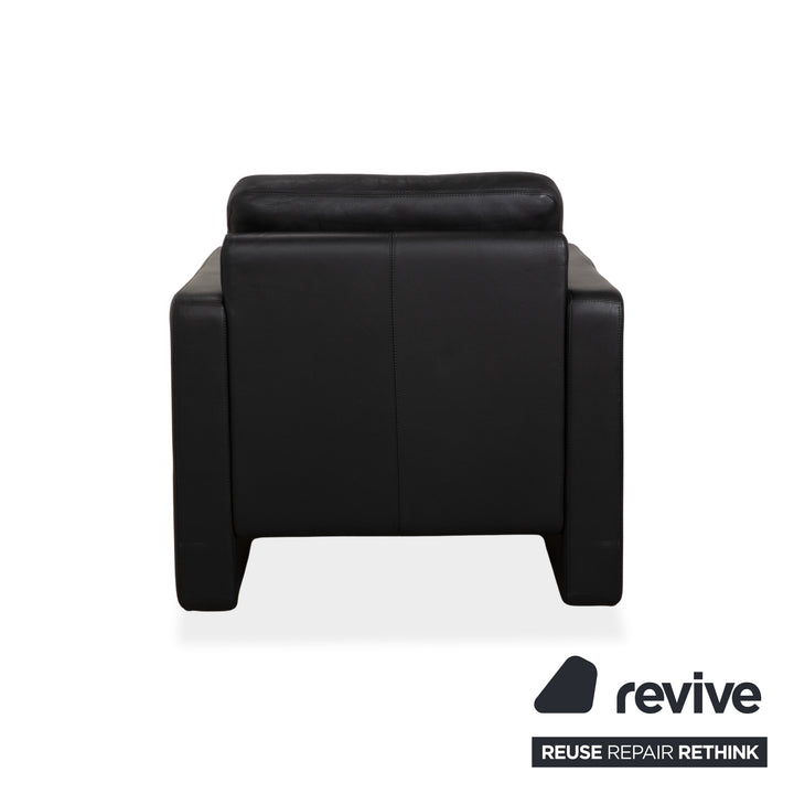 Cor Conseta Leder Sessel Schwarz