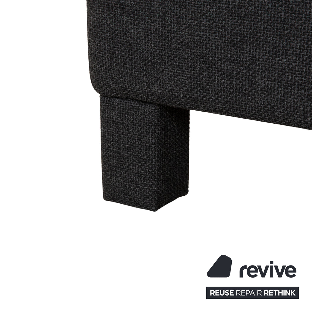 COR Conseta Fabric Corner Sofa Dark Grey Sofa Couch