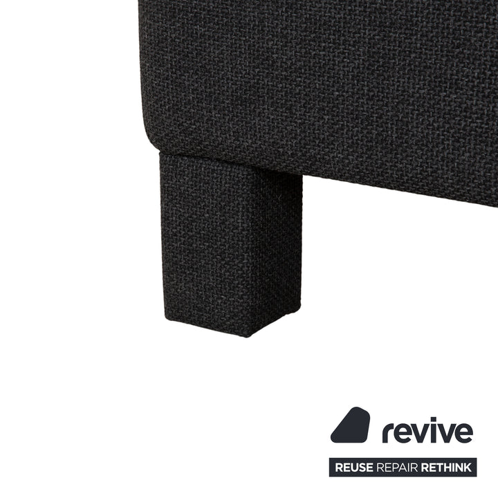 COR Conseta Fabric Corner Sofa Dark Grey Sofa Couch
