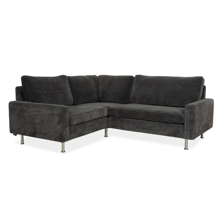 Cor Conseta Stoff Ecksofa Grau Blau Sofa Couch