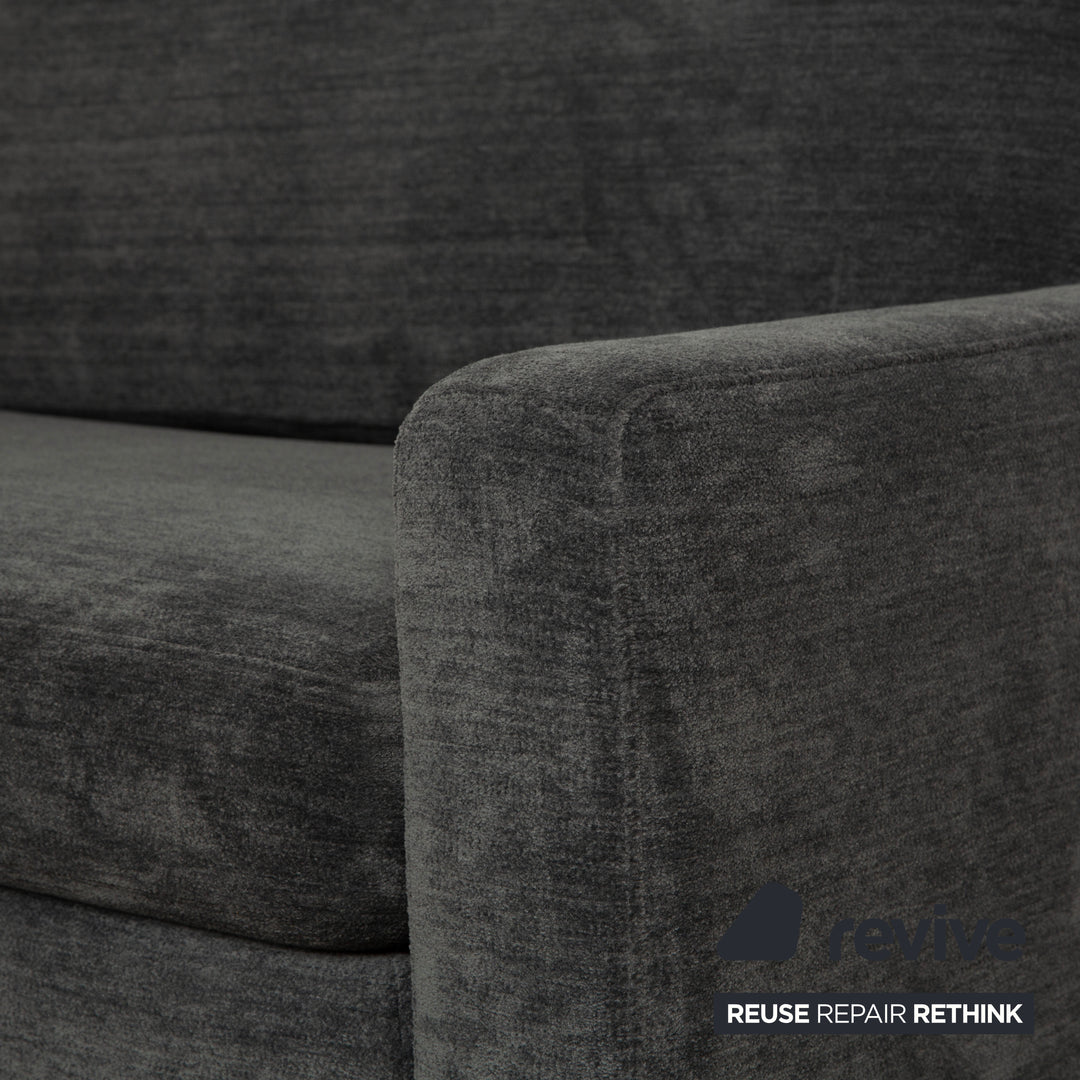 Cor Conseta Stoff Ecksofa Grau Blau Sofa Couch