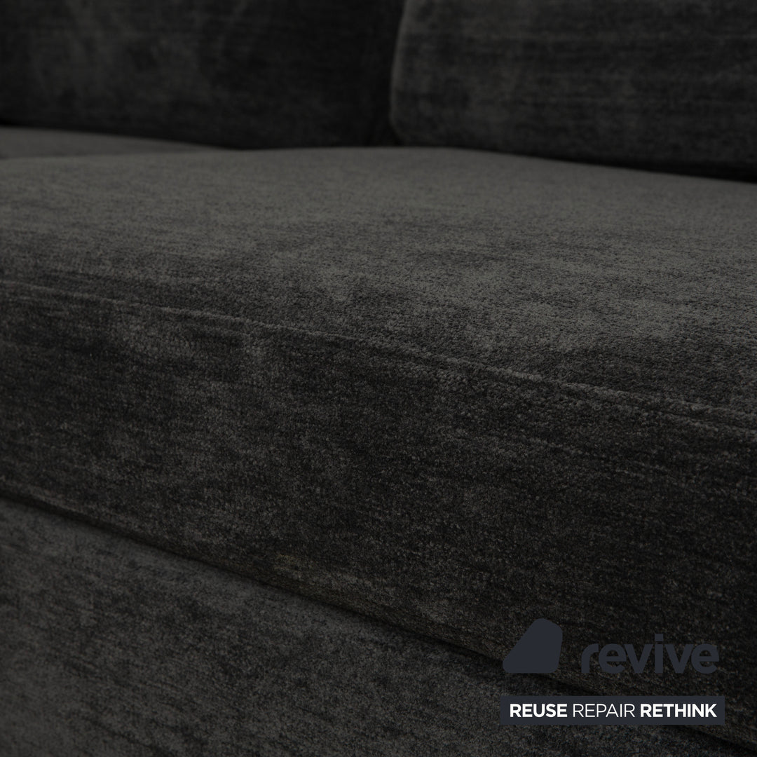 Cor Conseta Stoff Ecksofa Grau Blau Sofa Couch