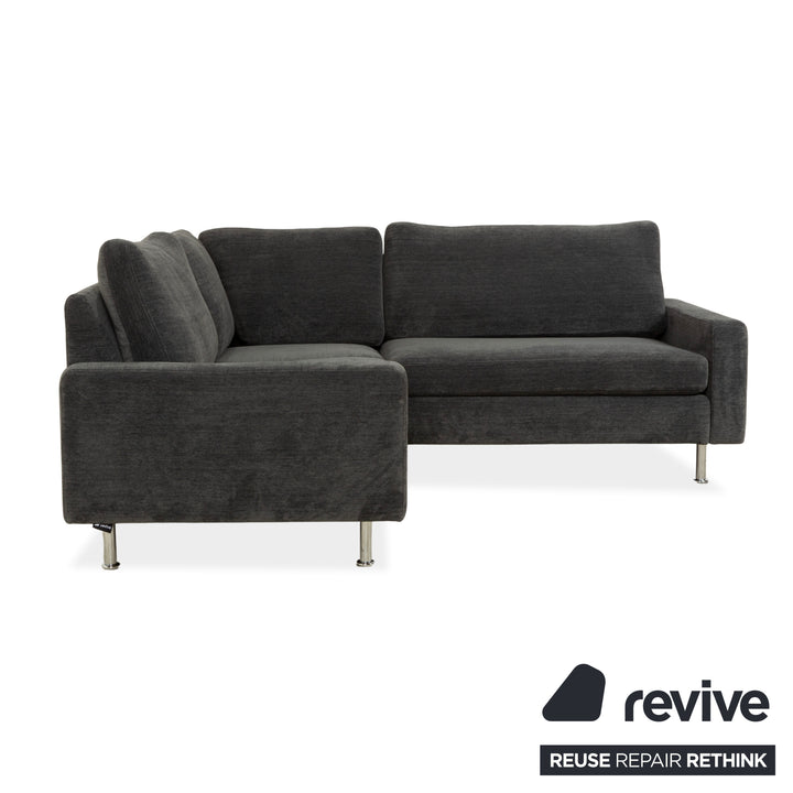 Cor Conseta Stoff Ecksofa Grau Blau Sofa Couch