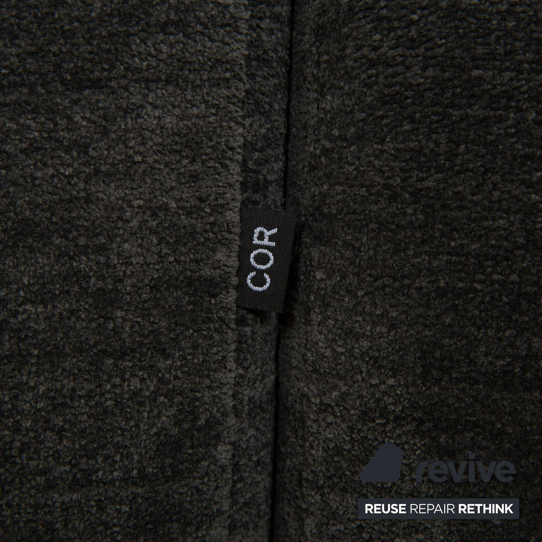 Cor Conseta Stoff Ecksofa Grau Blau Sofa Couch