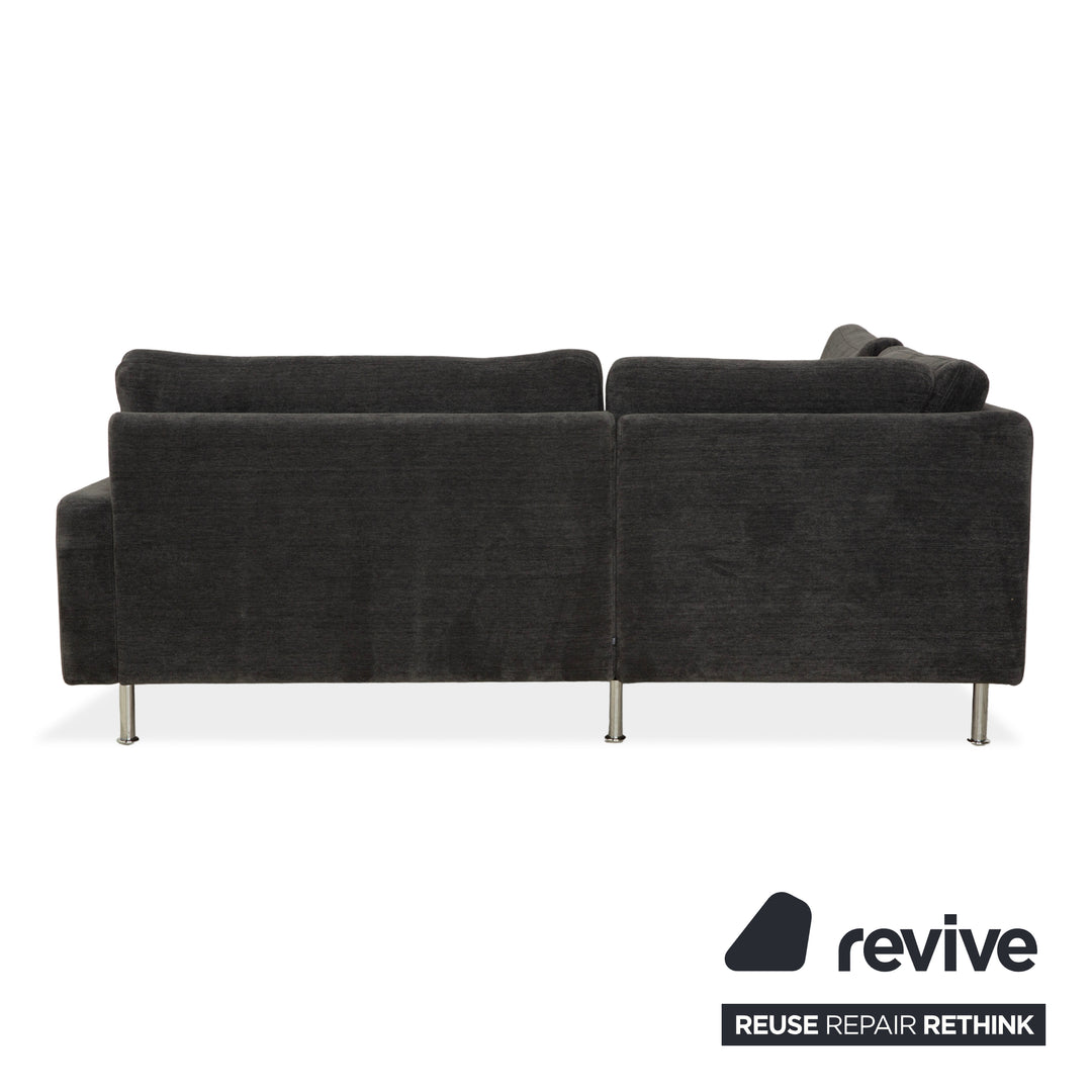 Cor Conseta Stoff Ecksofa Grau Blau Sofa Couch