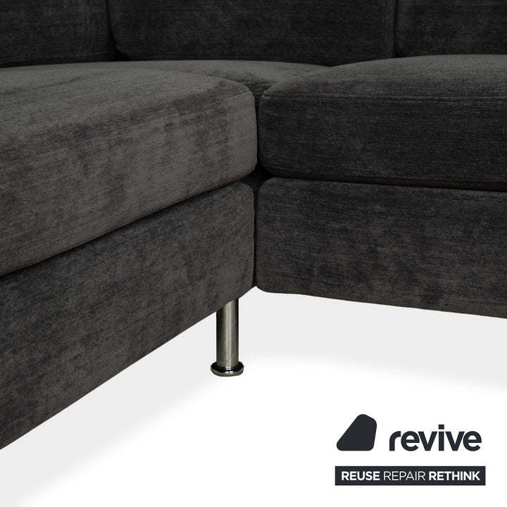 Cor Conseta Stoff Ecksofa Grau Blau Sofa Couch