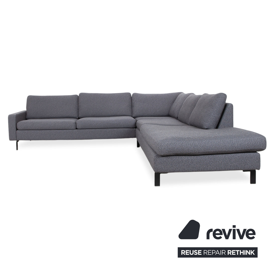 COR Conseta Stoff Ecksofa Grau Sofa Couch