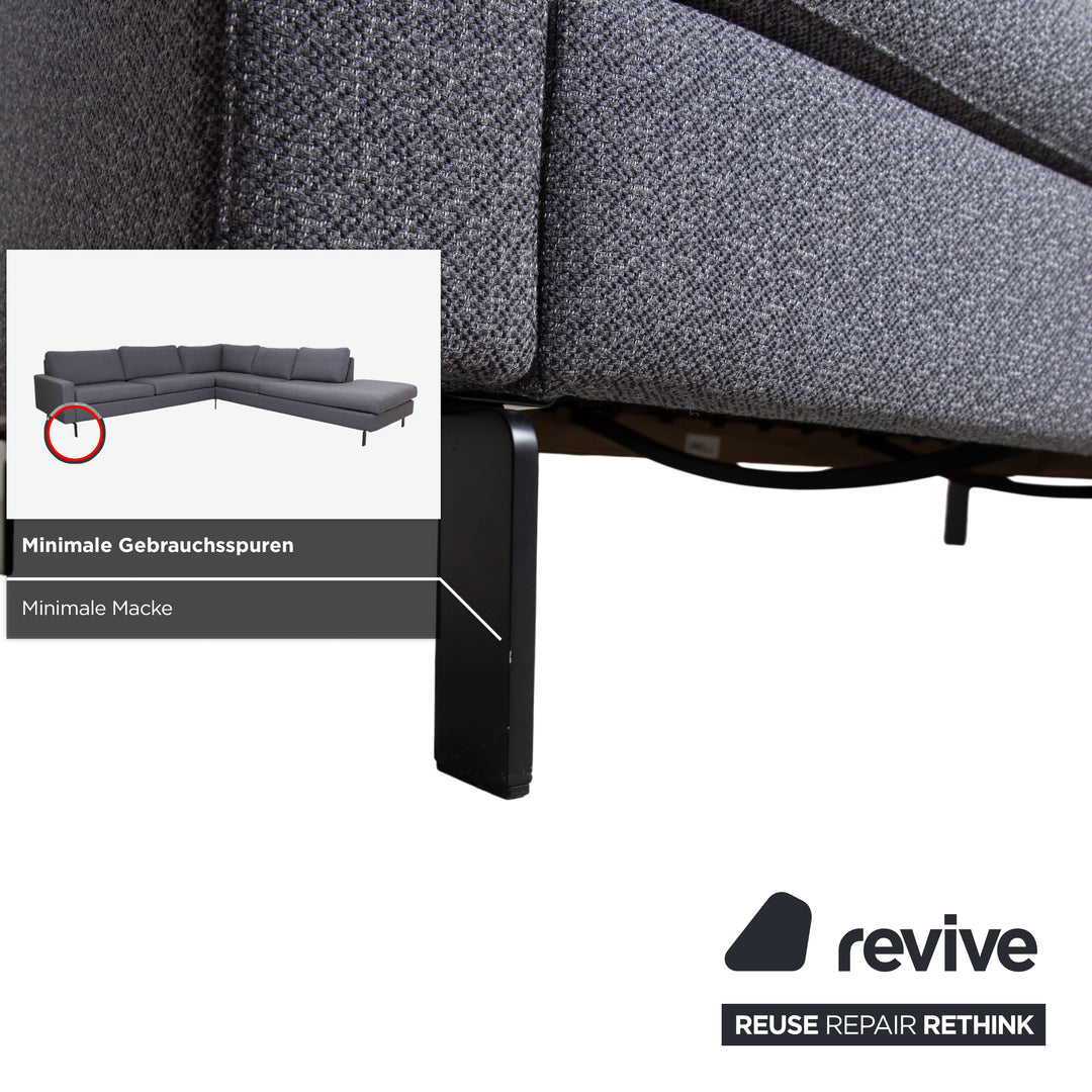 COR Conseta Stoff Ecksofa Grau Sofa Couch