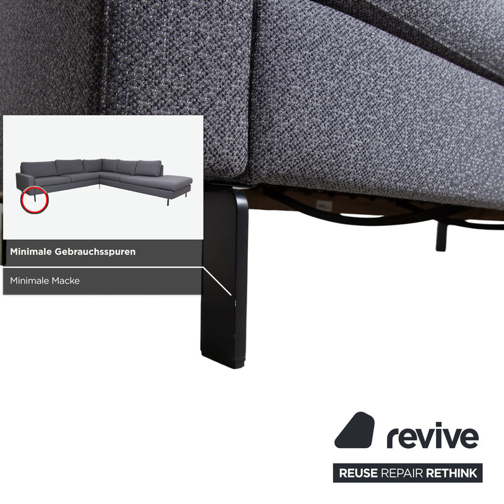 COR Conseta Stoff Ecksofa Grau Sofa Couch