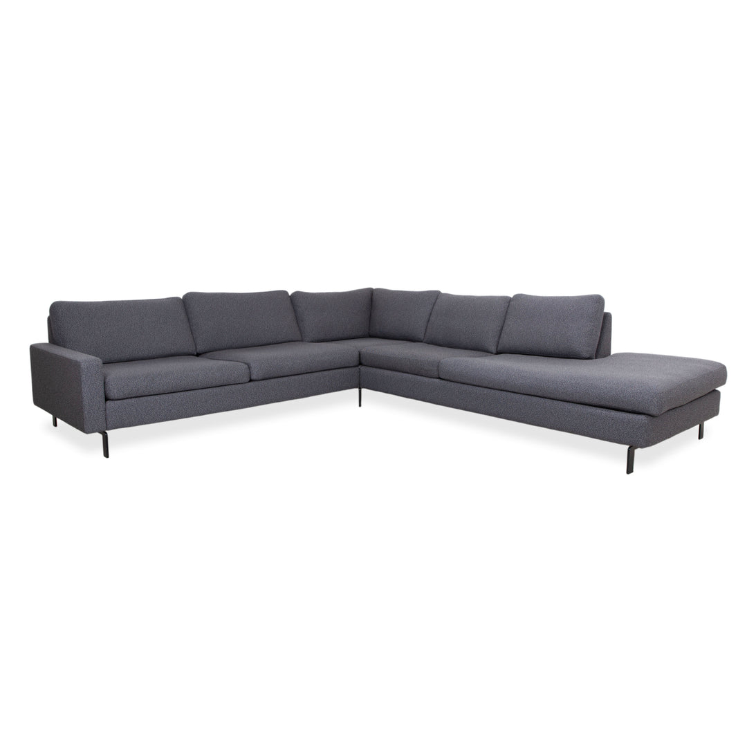 COR Conseta Stoff Ecksofa Grau Sofa Couch