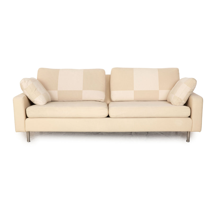 Cor Conseta Stoff Zweisitzer Creme Beige Sofa Couch