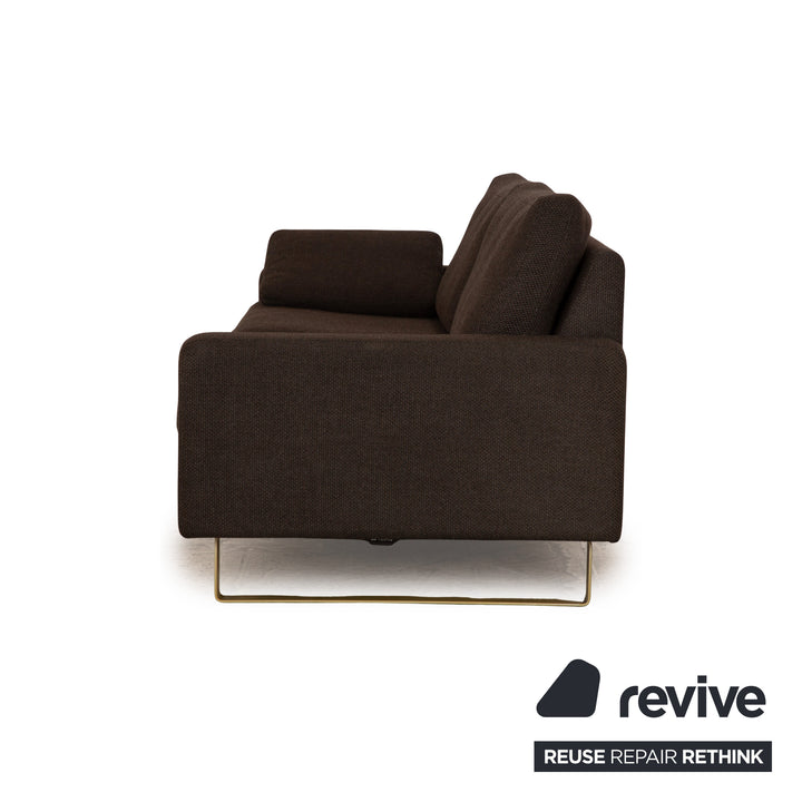 Cor Conseta Stoff Zweisitzer Grau Sofa Couch