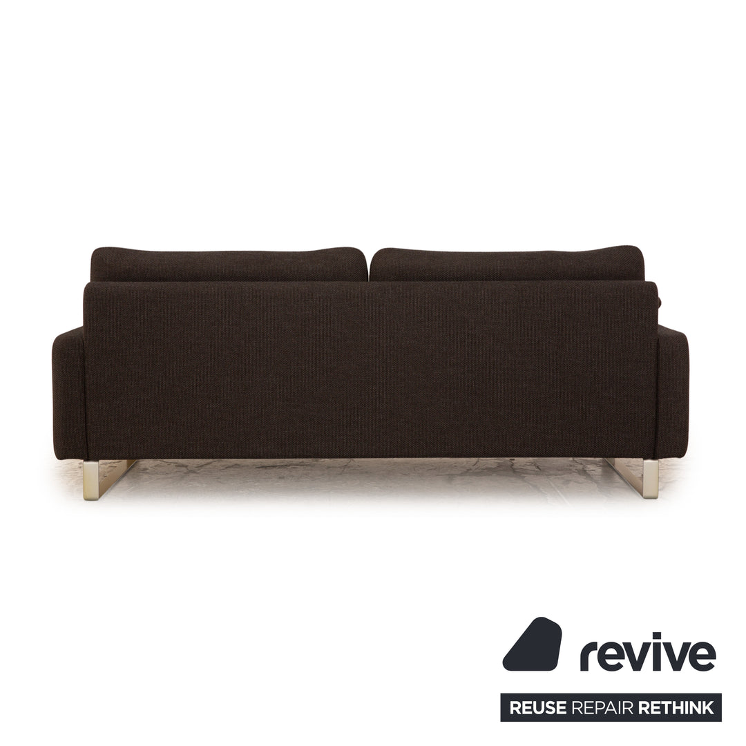 Cor Conseta Stoff Zweisitzer Grau Sofa Couch