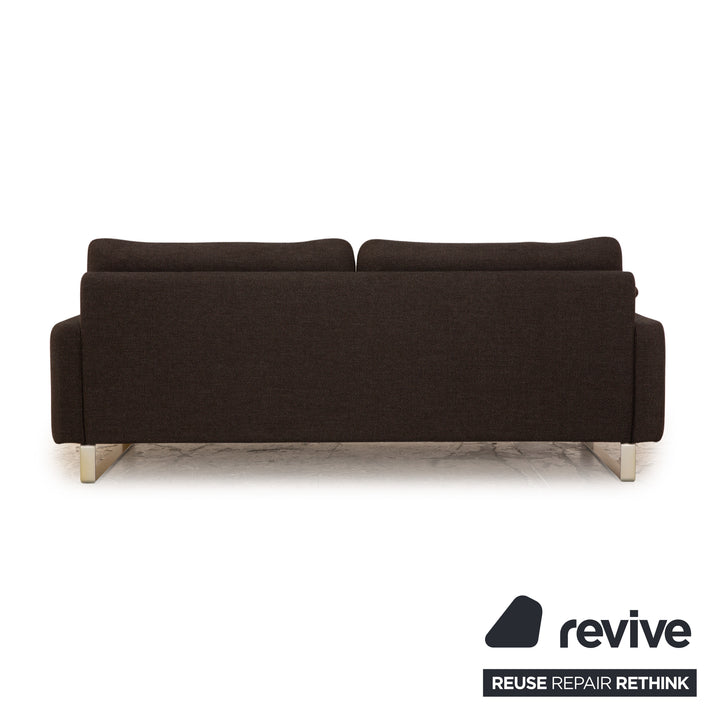 Cor Conseta Stoff Zweisitzer Grau Sofa Couch