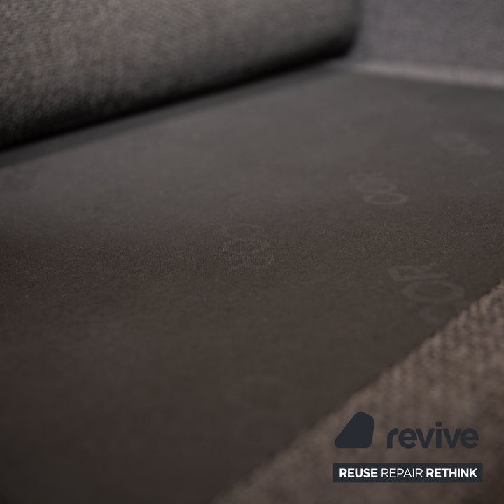 Cor Conseta Stoff Zweisitzer Grau Sofa Couch