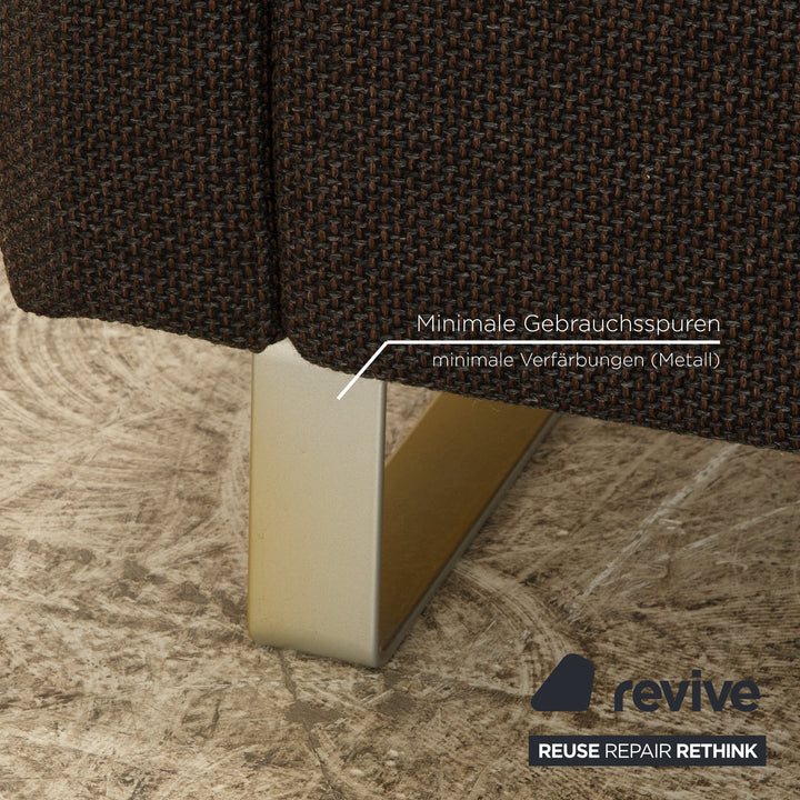 Cor Conseta Stoff Zweisitzer Grau Sofa Couch