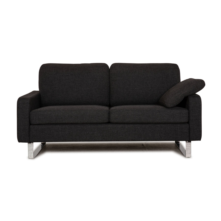 Cor Conseta Stoff Zweisitzer Grau Sofa Couch