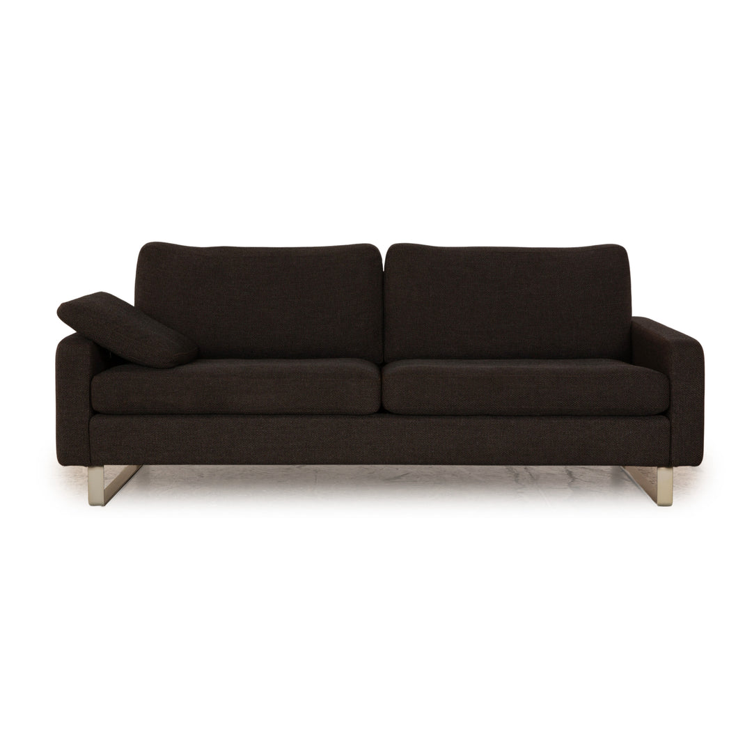 Cor Conseta Stoff Zweisitzer Grau Sofa Couch