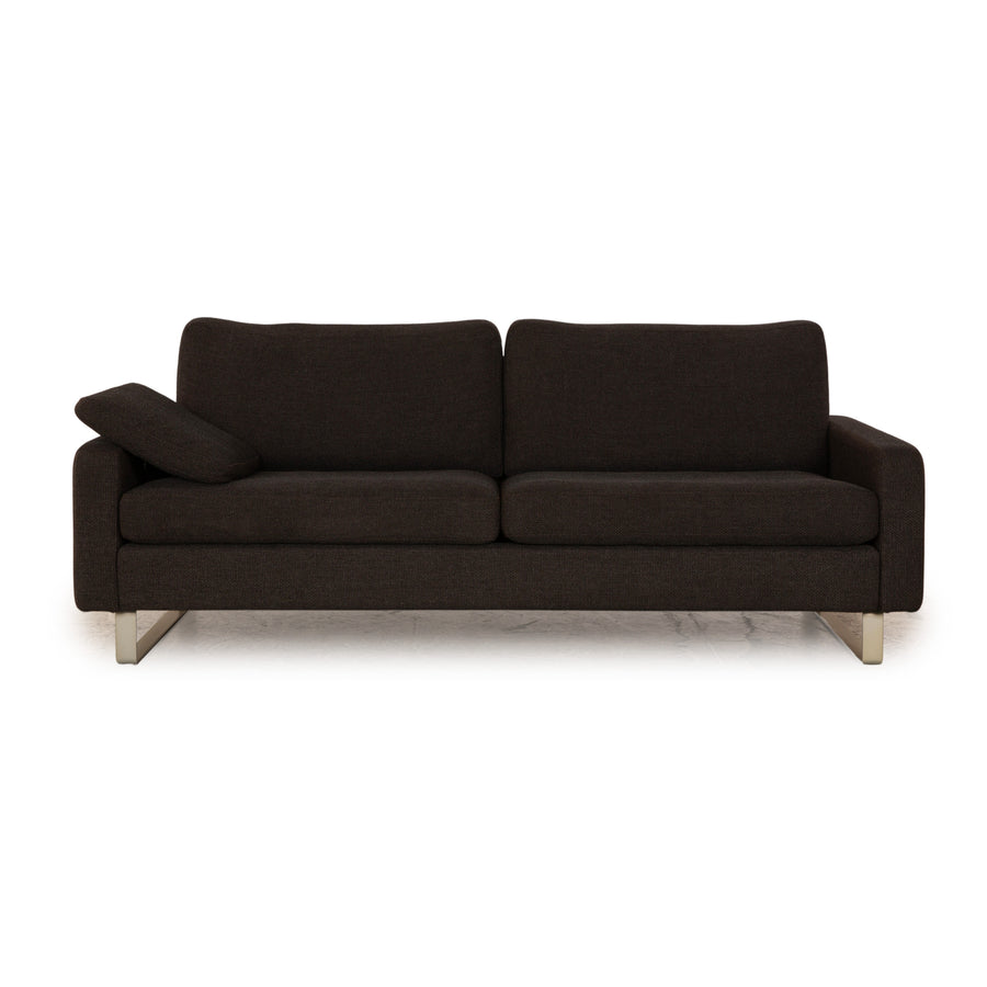 Cor Conseta Stoff Zweisitzer Grau Sofa Couch