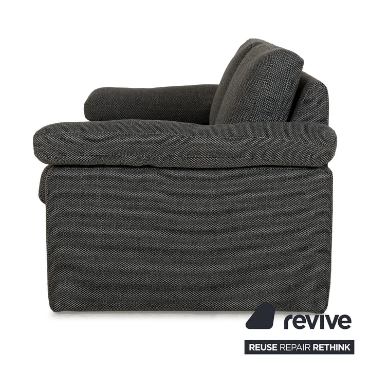 COR Conseta Stoff Zweisitzer Grau Sofa Neubezug