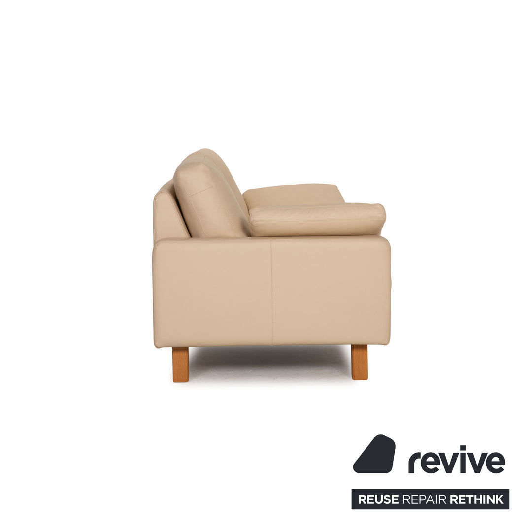 Cor Conseta Leder Sofa Garnitur Beige Zweisitzer Sessel