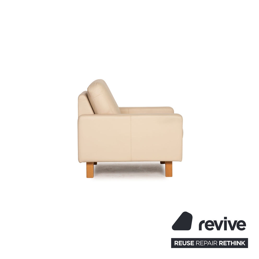 Cor Conseta Leder Sofa Garnitur Beige Zweisitzer Sessel