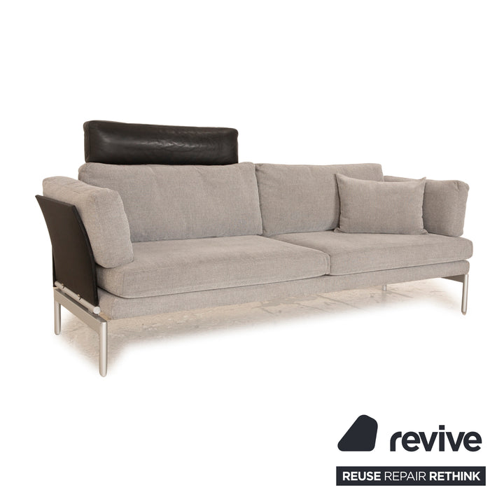 Canapé trois places en tissu Cor Folio gris