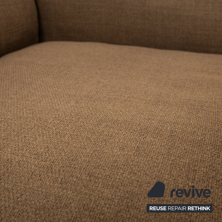 Cor Jalis Stoff Ecksofa Braun Sofa Couch inkl. Couchtisch