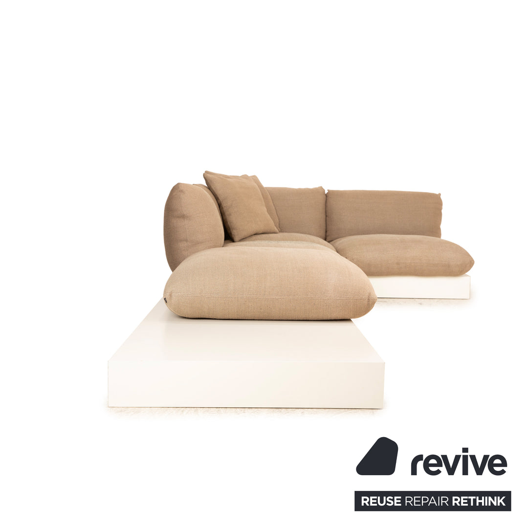 Cor Jalis Fabric Sofa Brown Corner Sofa Couch