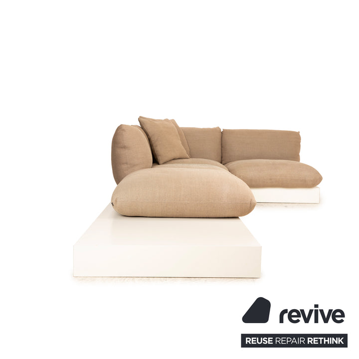 Cor Jalis Fabric Sofa Brown Corner Sofa Couch