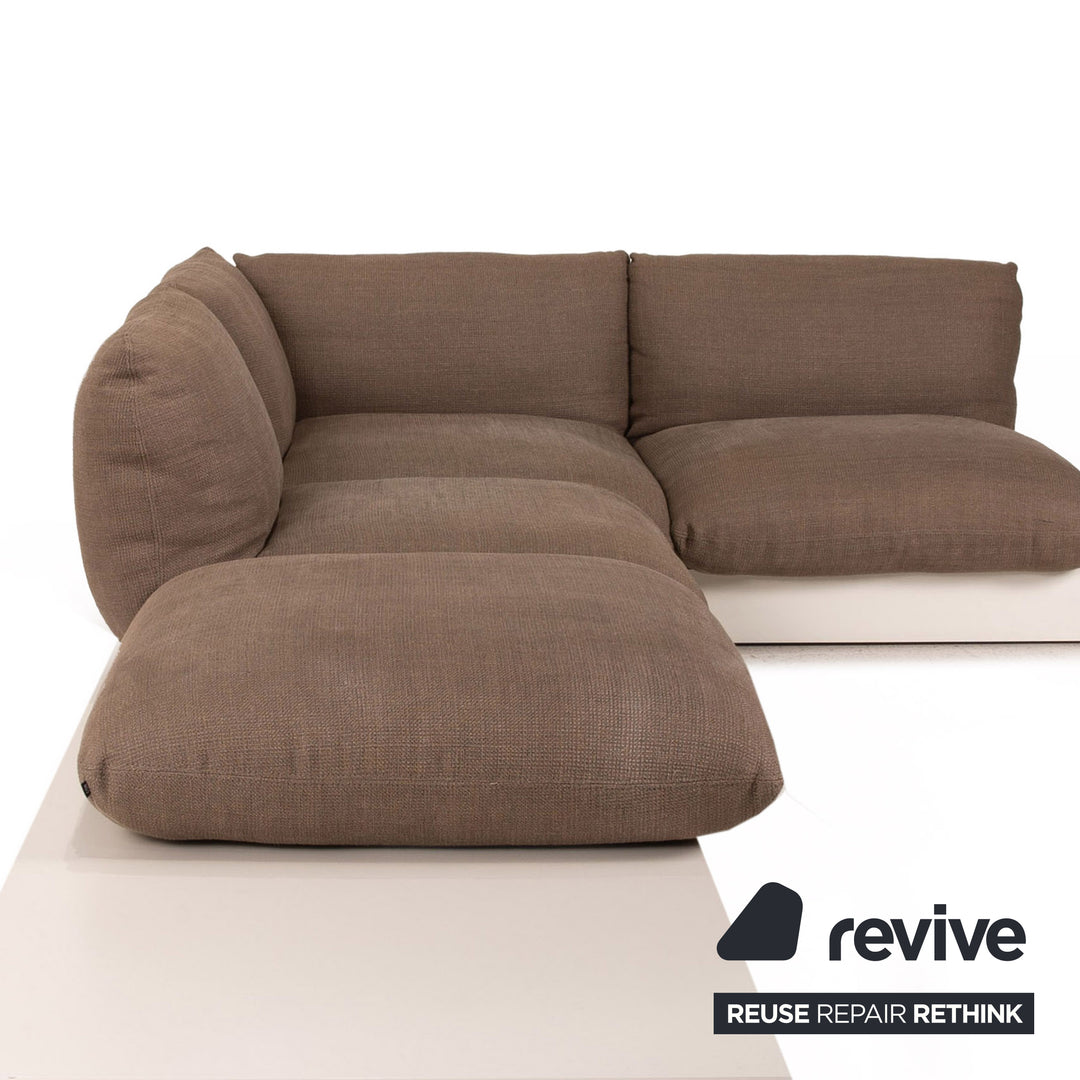 Cor Jalis Fabric Sofa Brown Corner Sofa Couch