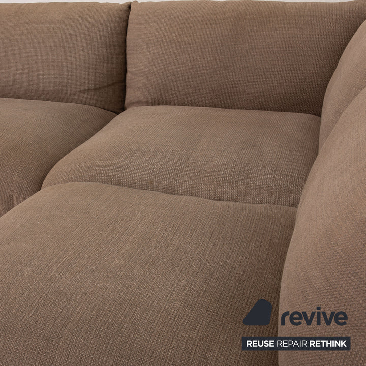 Cor Jalis Fabric Sofa Brown Corner Sofa Couch