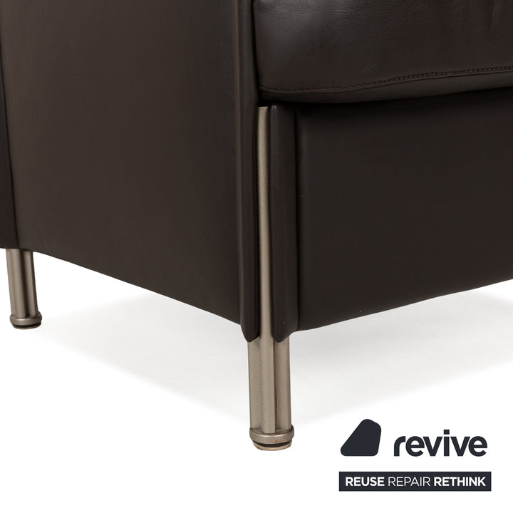 Ensemble de fauteuils en cuir Cor Logo marron 2x fauteuils