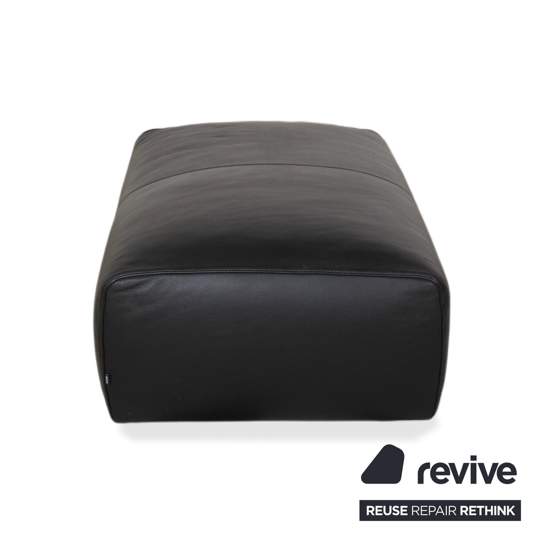 COR Moss Leather Stool Black