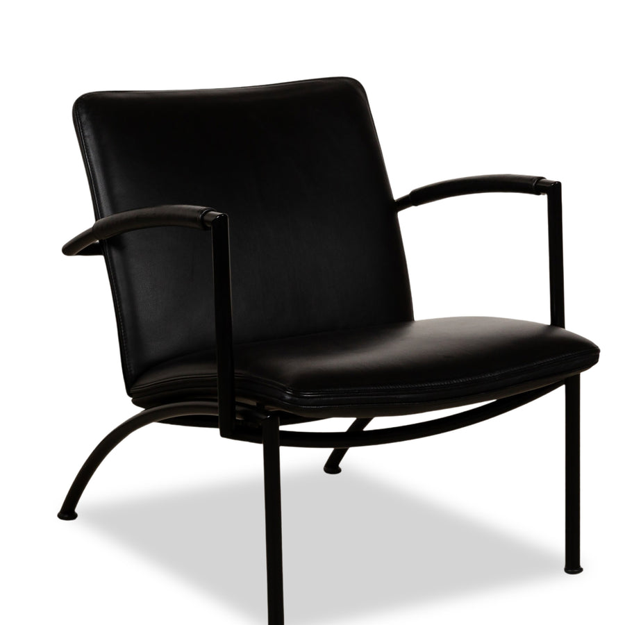 Cor Pando Leder Sessel Schwarz