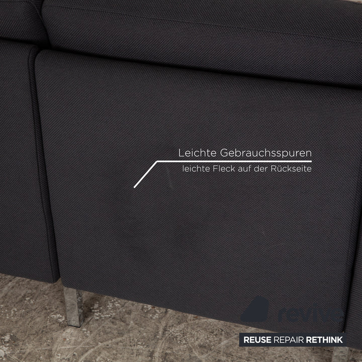 Cor Sedia Stoff Dreisitzer Grau Sofa Couch